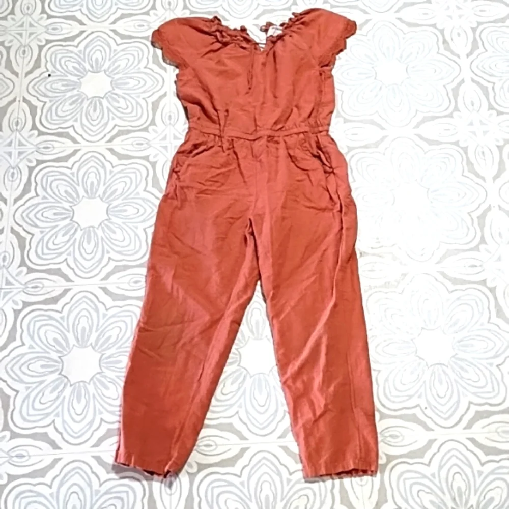 Girls Dusty Rose pink One Piece Romper Jumpsuit Old Navy sz M 8 b8